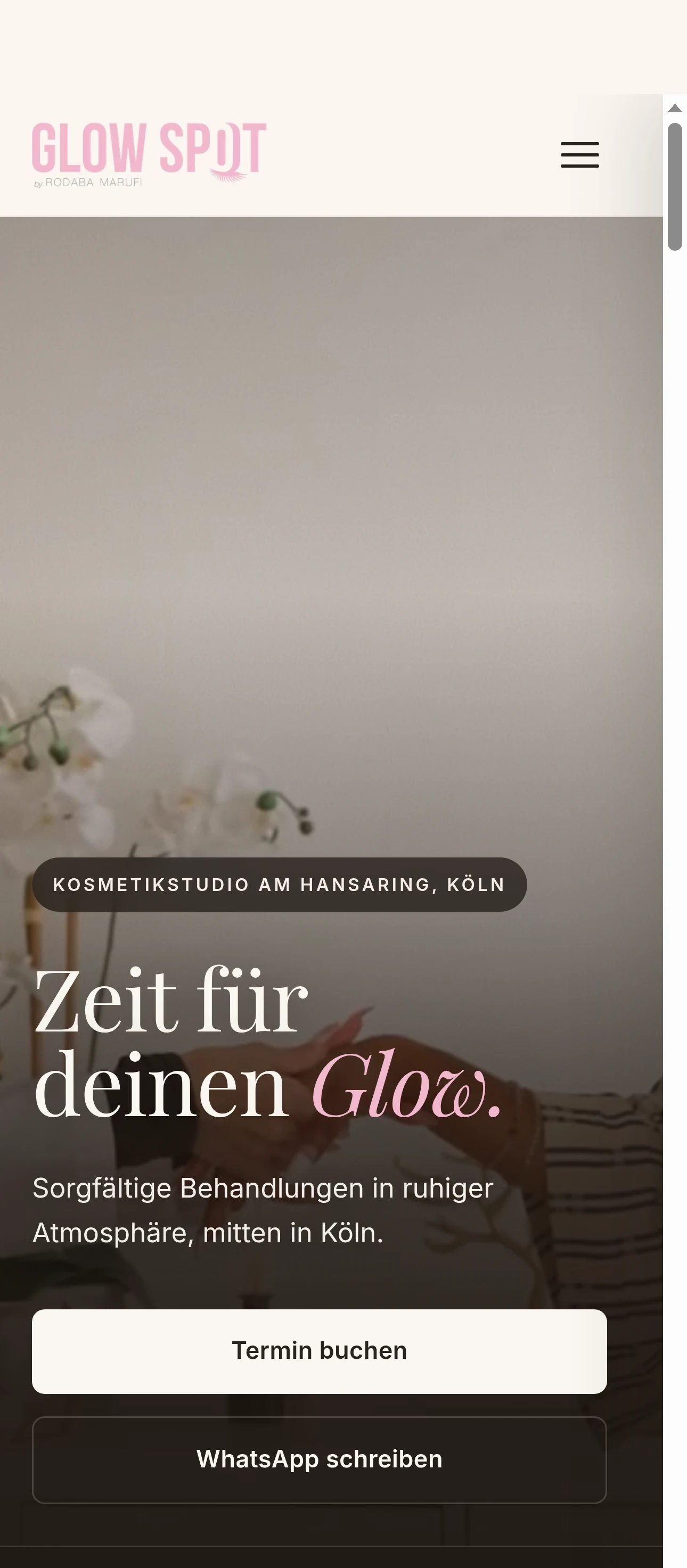 Glow-Spot. WordPress-Relaunch + Custom-Theme